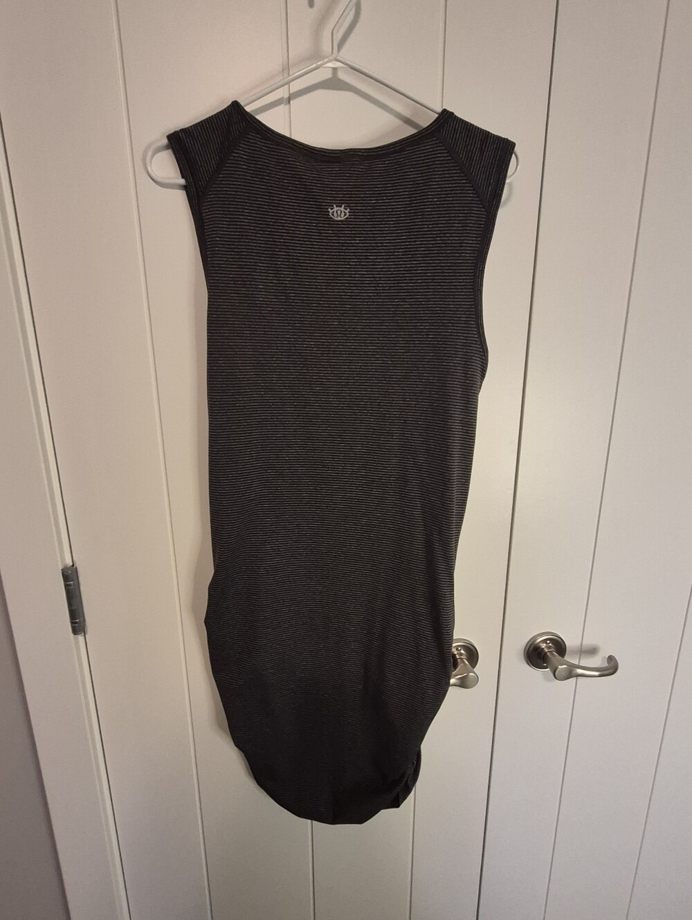 lululemon athletica Black and Gray Striped Tank